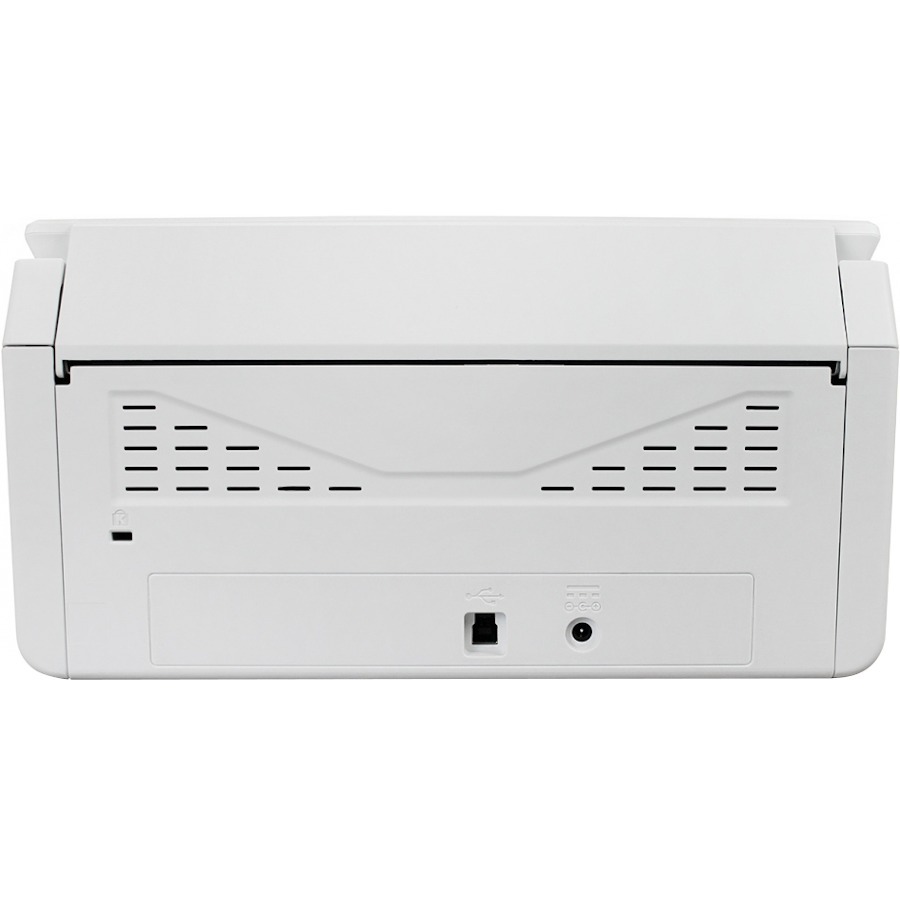 Visioneer Patriot PD45 desktop document scanner with duplex scanning and 20-sheet ADF — rear view
