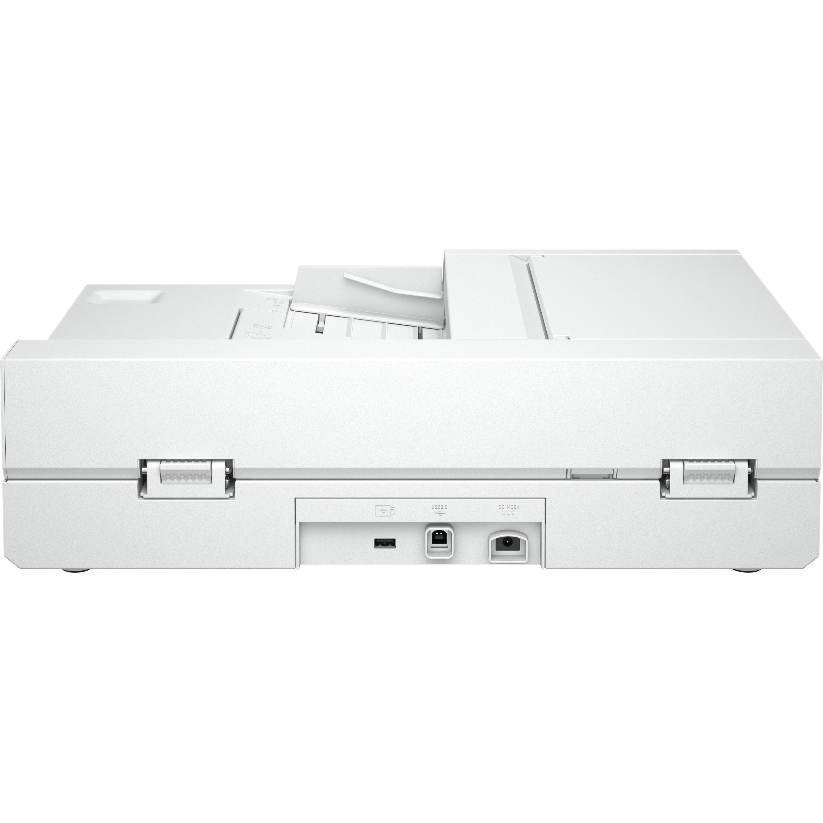 HP ScanJet Pro 3600 f1 flatbed scanner for office document capture — rear view
