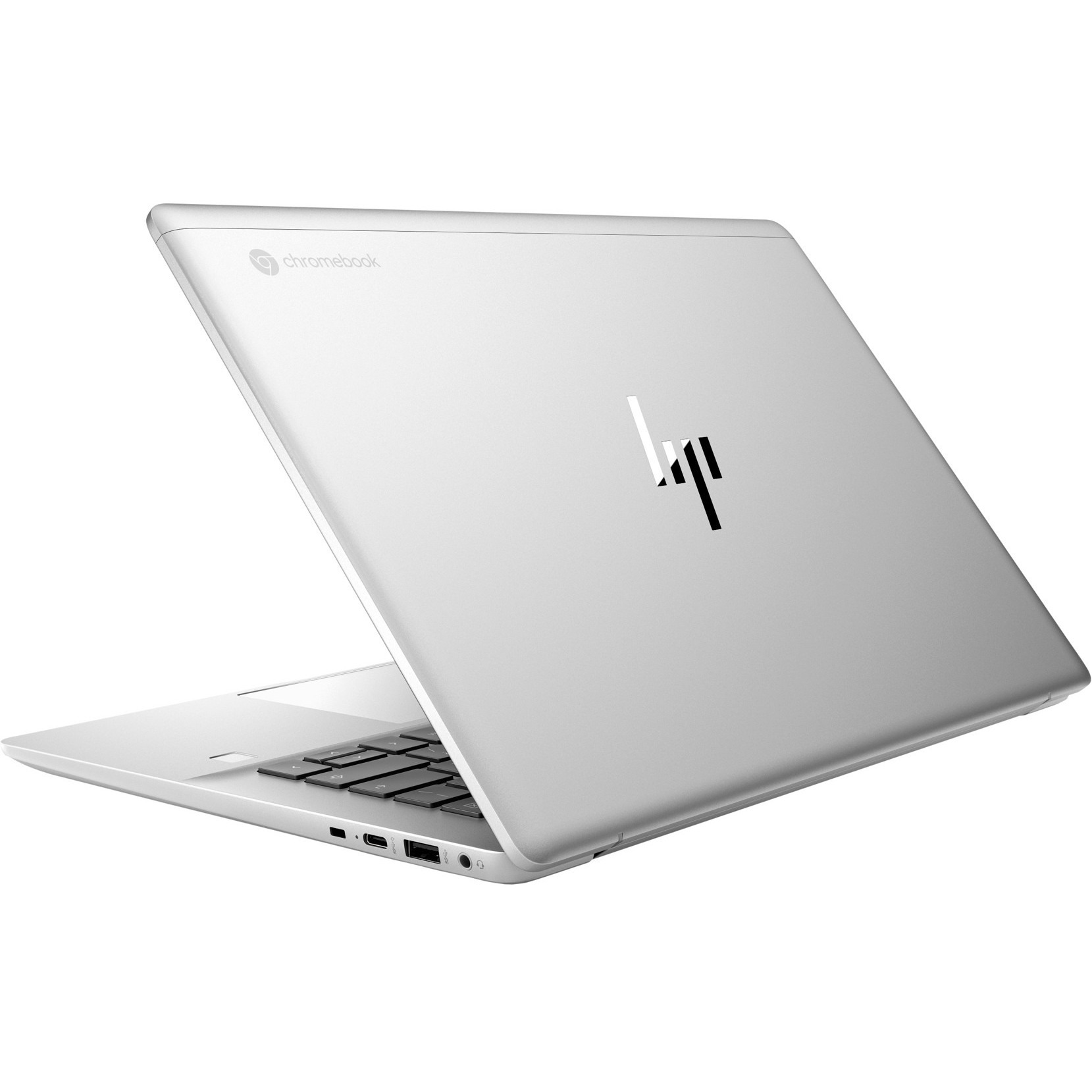 HP Elite c640 14-inch G3 Chromebook Enterprise with Core i5, 8 GB RAM, and 256 GB SSD — rear view