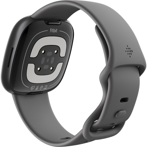 GOOGLE - FITBIT FITBIT SENSE 2 SHADOW GREY/GRAPHITE ALUMIMUM — rear view