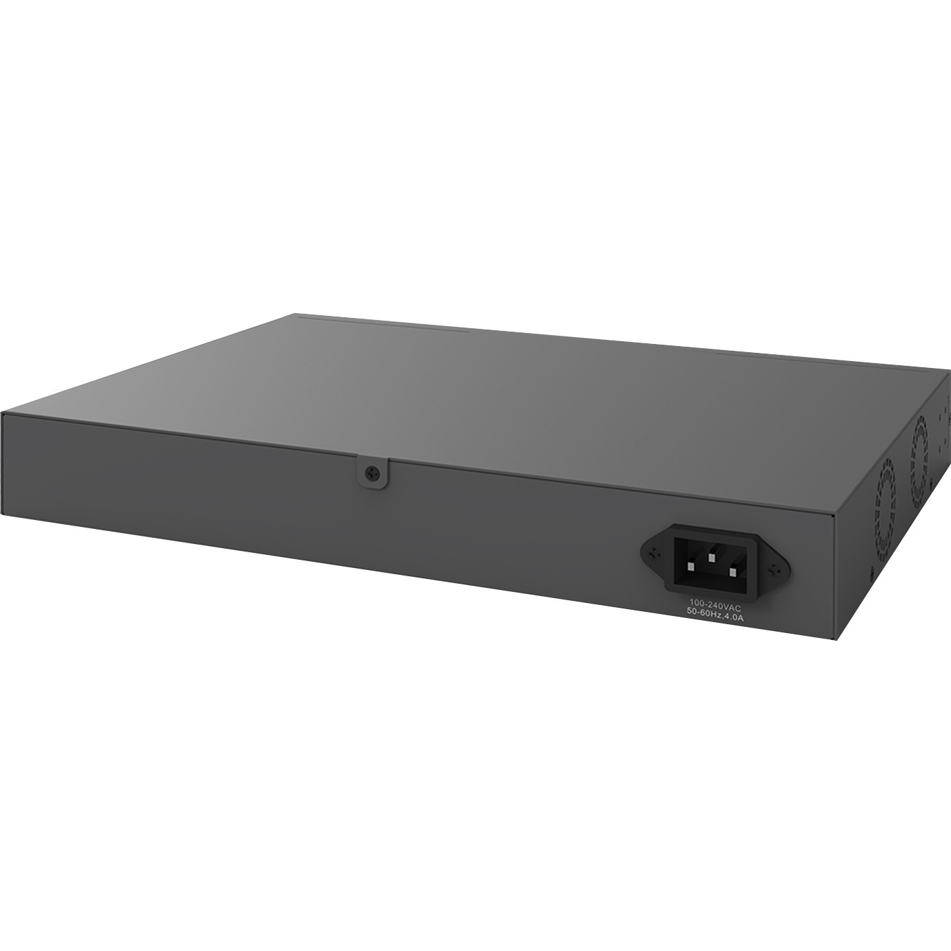 EnGenius ECS2510FP cloud managed 8-port multi-gig L2+ PoE+ switch with 2 SFP+ uplinks — rear view