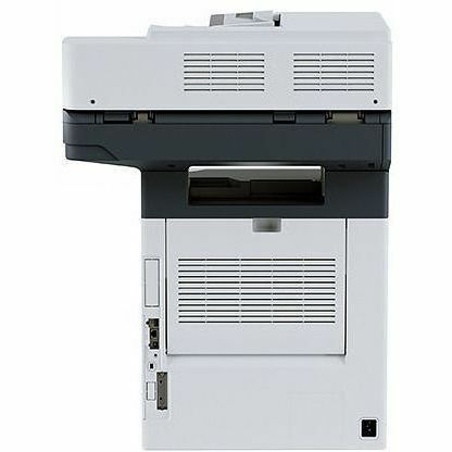 Xerox B625/DN monochrome multifunction laser printer with Ethernet connectivity — rear view