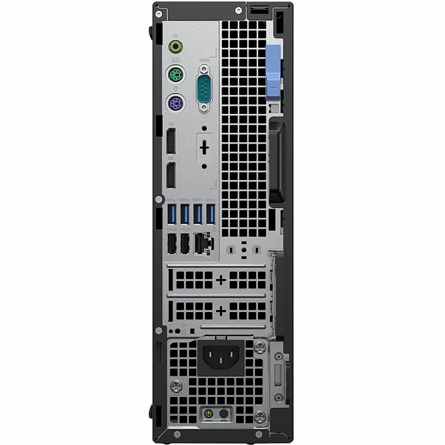 Refurbished Dell OptiPlex 7060 small form factor desktop with Core i5 and SSD — rear view