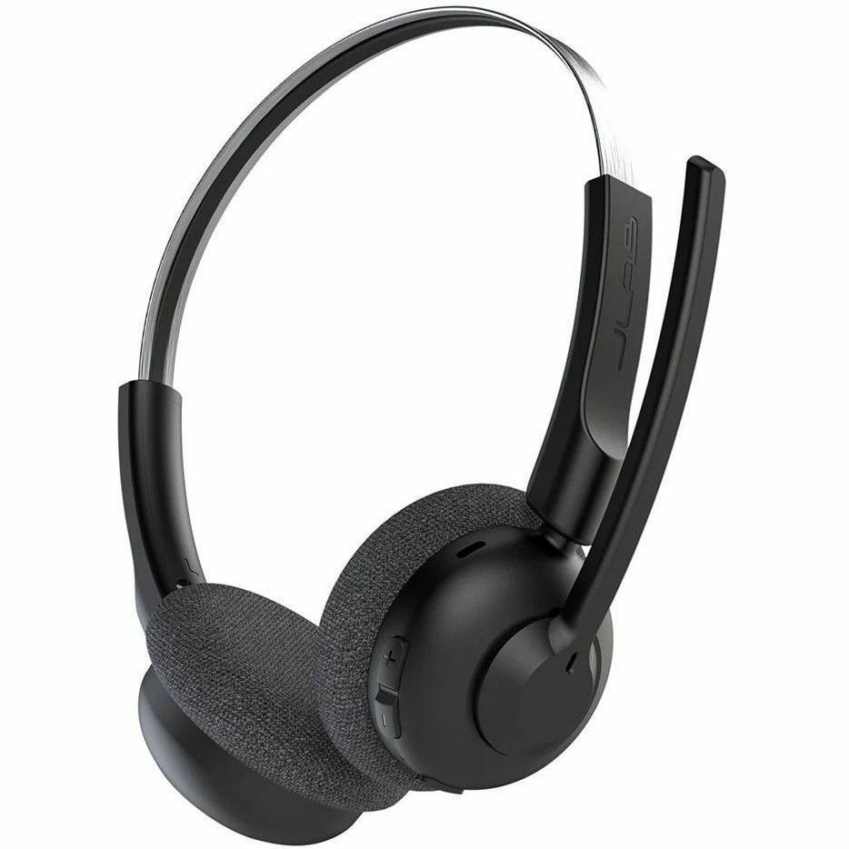 JLab Go Work Pop wireless headset in black for business calls — rear view