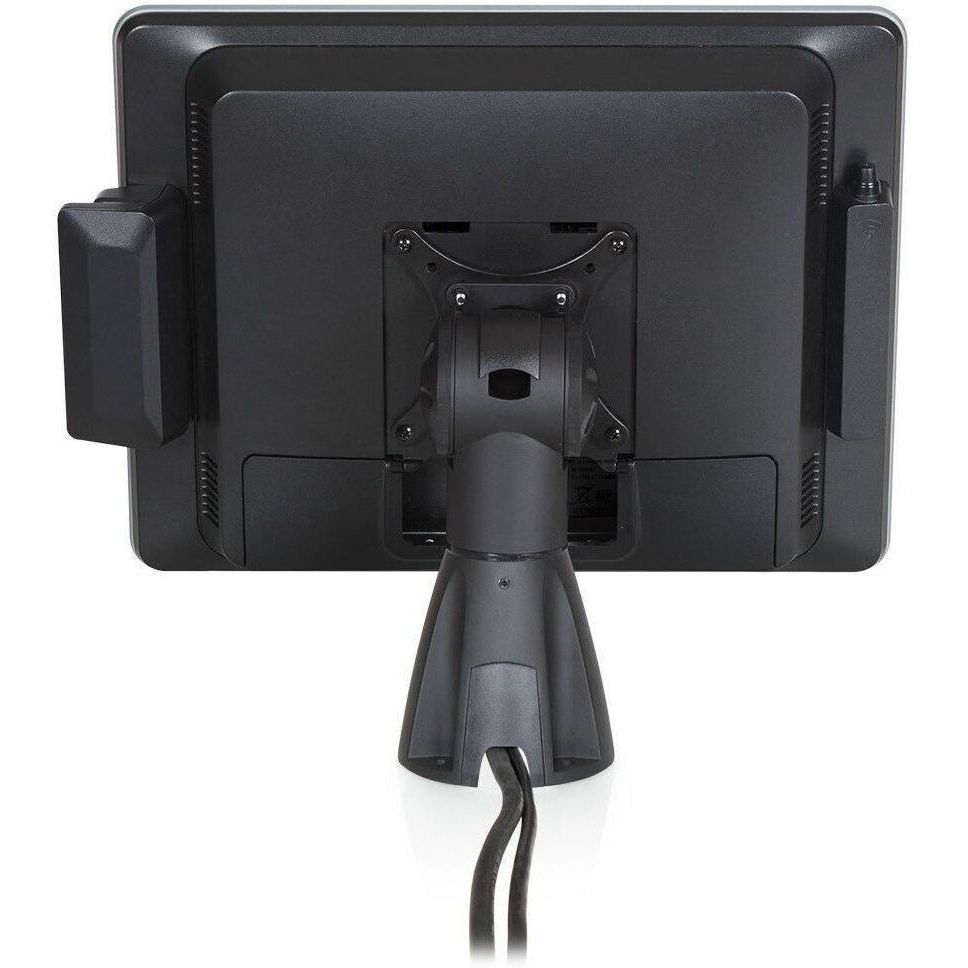 THE COMPACT POS COUNTERTOP MOUNT SUPPORTS MONITORS AND DEVICES UP TO 25 LBS WITH — rear view