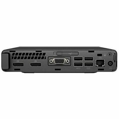 Refurbished HP 600 G3 Mini desktop with Intel Core i5-7500T, 16 GB RAM, and 256 GB SSD — rear view