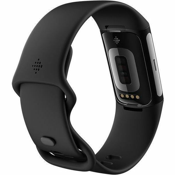 GOOGLE - FITBIT FITBIT CHARGE 6 OBSIDIAN/BLACK ALUMINUM — rear view