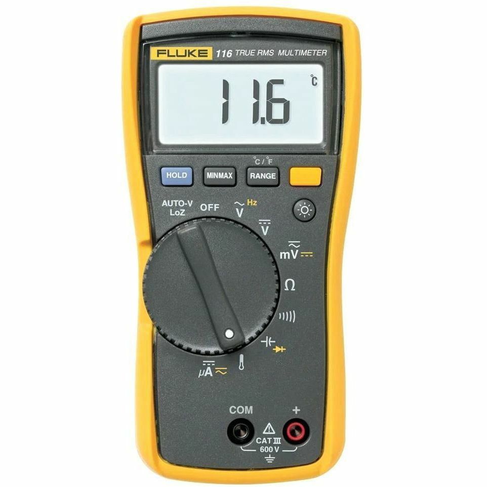 Fluke 116/323 HVAC multimeter and clamp meter combo kit for field diagnostics — rear view