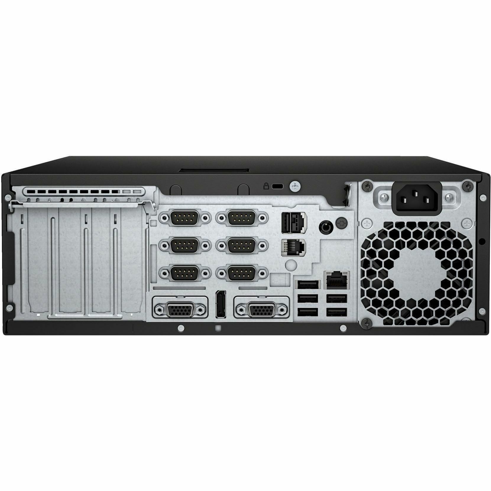 HP Engage Flex Pro-C G2 i313100E 8GB/256 PC Intel i3-13100E, SSD 256G 2280 PCIe NVMe, 8GB DDR5, W10 IoT64 Ent LTSC 21 VAL RTL, 1-1-1 Wty — rear view