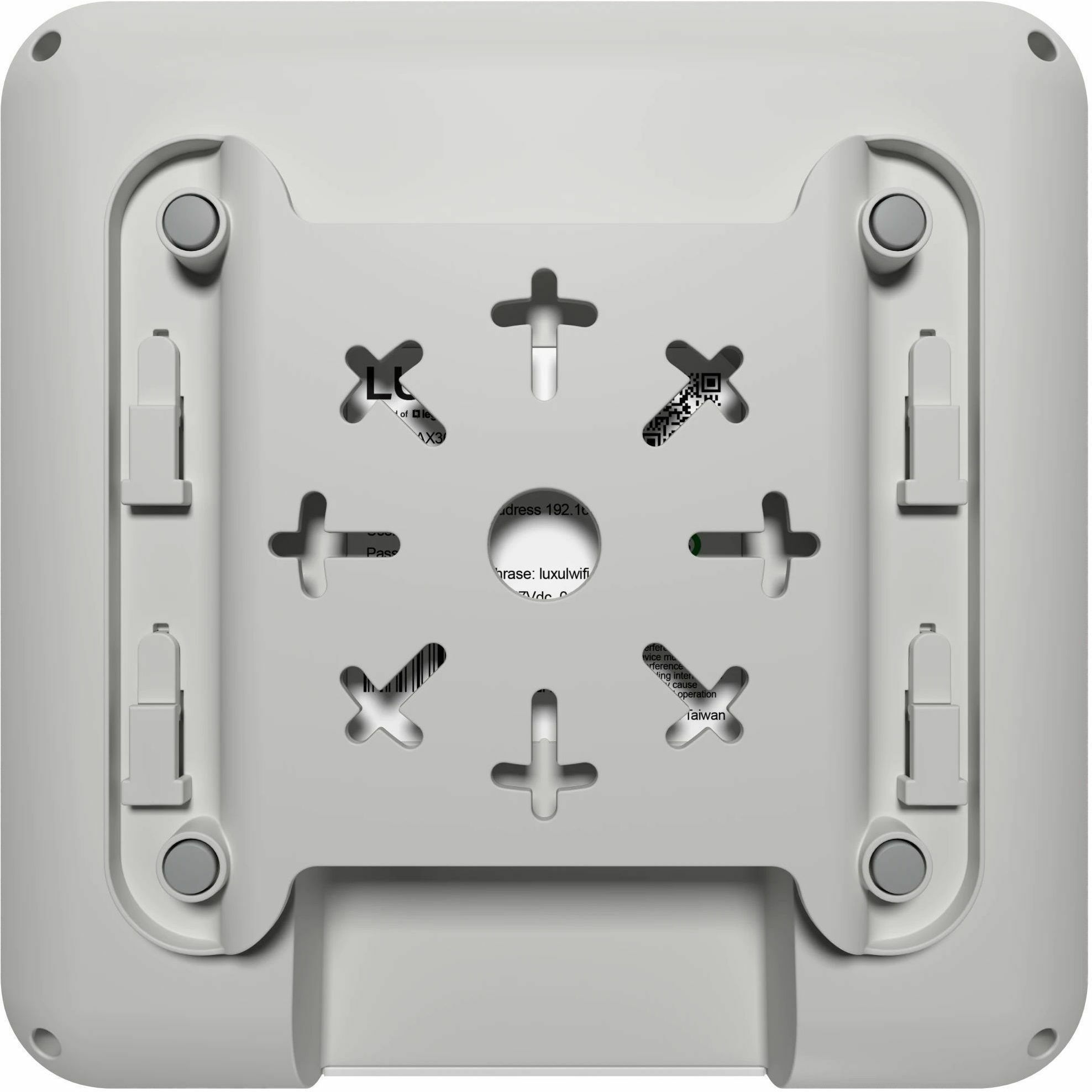 Luxul AP-3064 AX3600 Wi-Fi 6 4x4 dual-band indoor access point for PoE enterprise wireless coverage — rear view