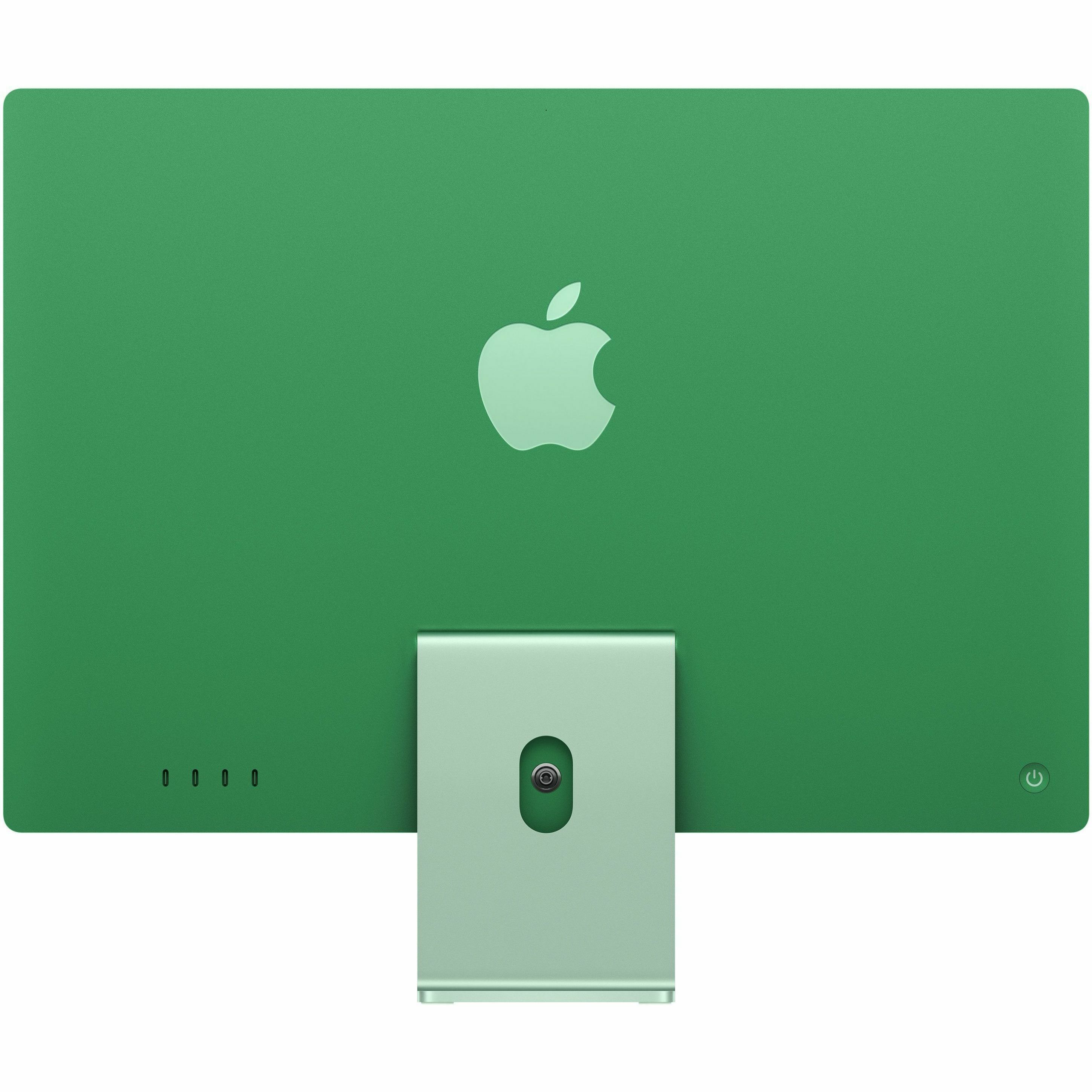 Green Apple iMac 24-inch all-in-one desktop with 4.5K Retina display — rear view