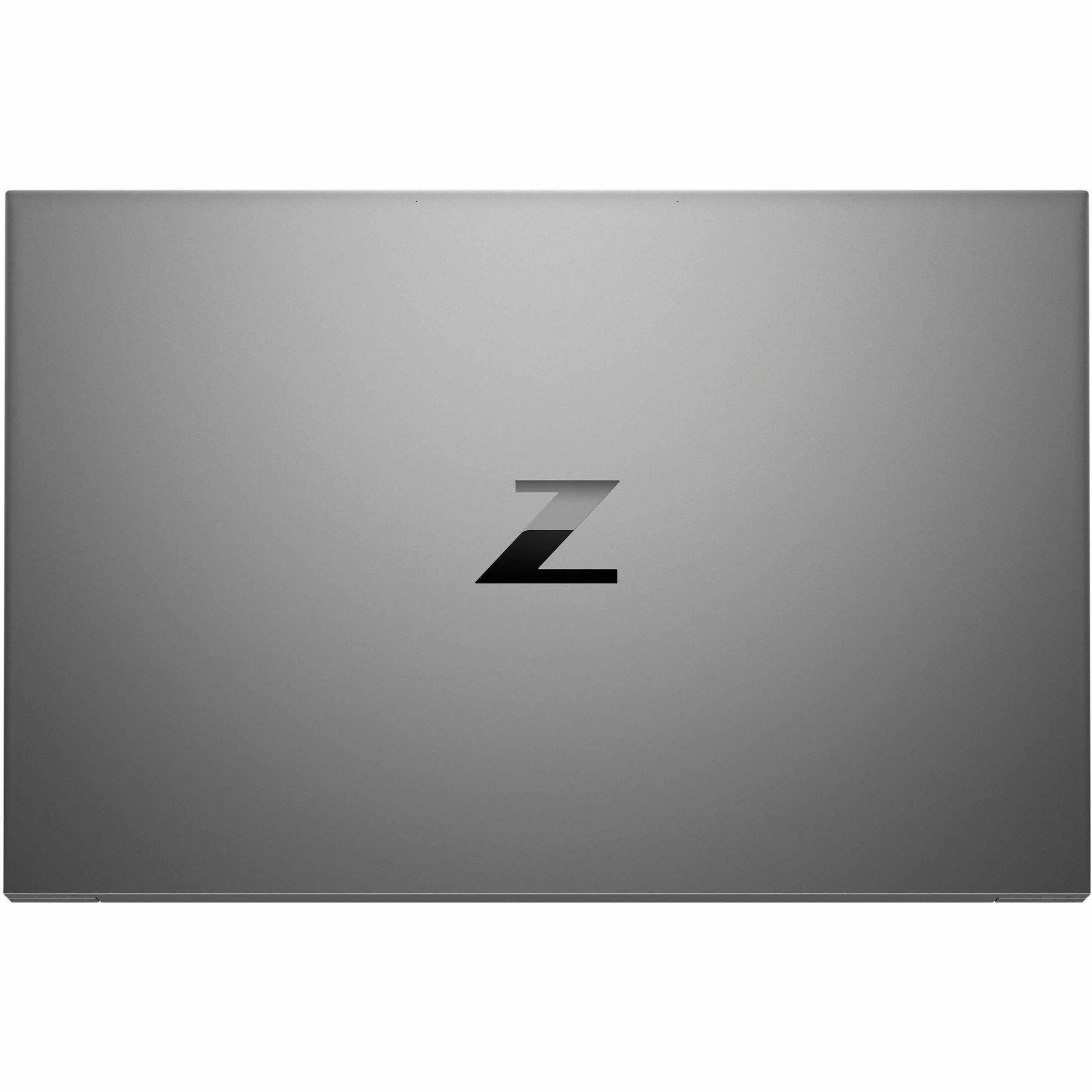 Refurbished HP ZBook Studio G7 mobile workstation with 15.6-inch Full HD display, Core i9, 32 GB RAM, and Quadro T2000 graphics — rear view