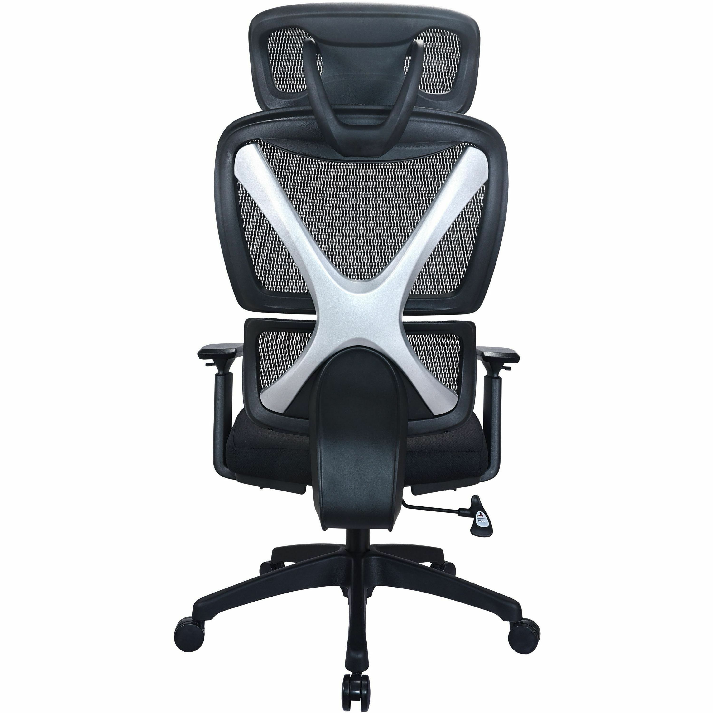 【新品未使用】BD LOWER CHAIR LLR 84397 | Lorell Xavier Mesh High-Back Chair with Articulating
