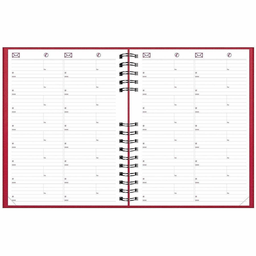 Picture of Brownline CoilPro Daily Planner, 10" x 7-7/8" , English, Red