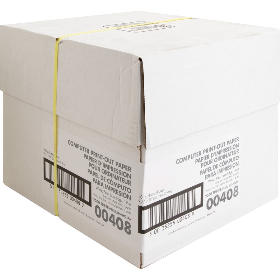 Sparco Continuous Paper 9 1/2x11 - White