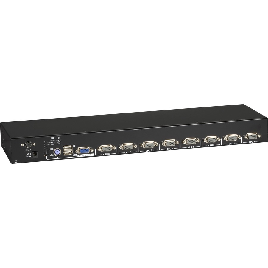 Black Box ServSwitch EC KVM Switch - 8 x 4 - 8 x HD-15 Keyboard/Mouse/Video - 1U - Rack-mountable