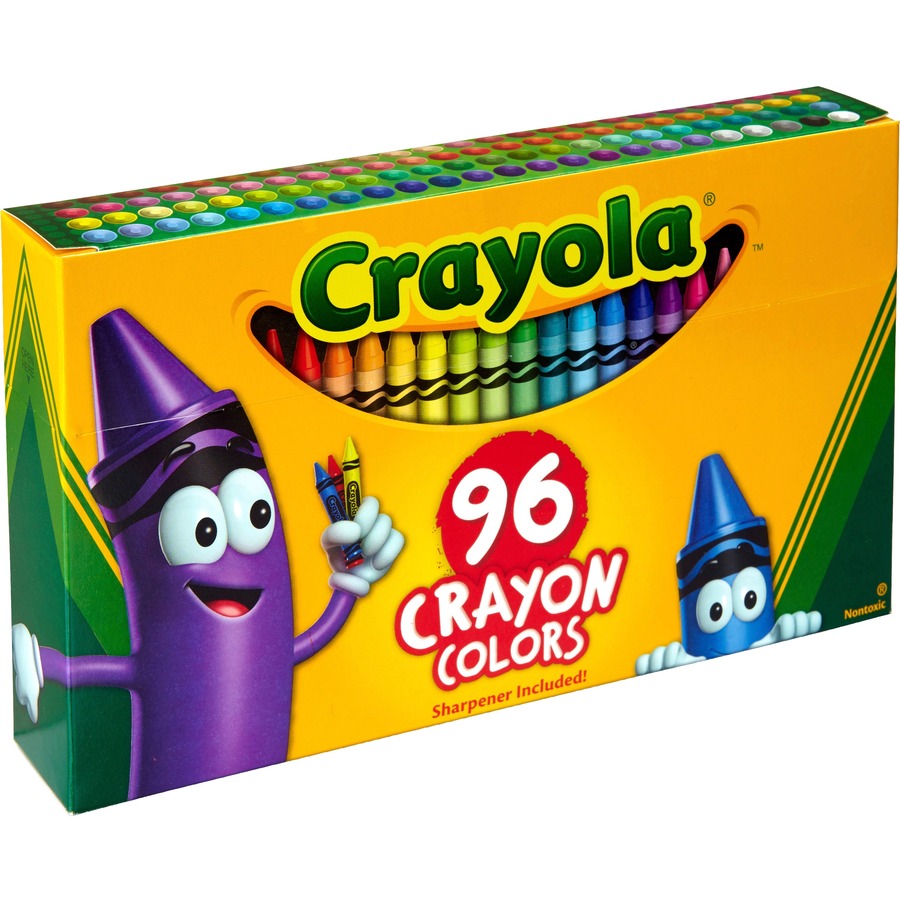 Crayola Crayon Box with Sharpener 64 Colours Gift Colouring Drawing Non  Toxic