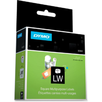 Dymo Multipurpose Label - 1" Width x 1" Length - Direct Thermal - White - 750 / Roll - 750 / Roll