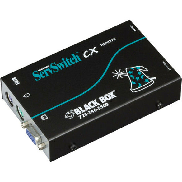 Black Box ServSwitch CX Remote Unit, PS/2 with Audio - 1 Remote User(s) - 2 x PS/2 Port - 1 x VGA