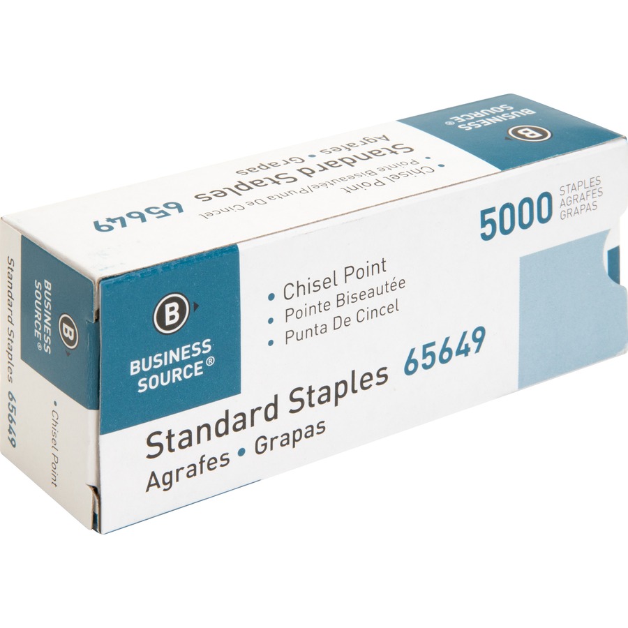 Business Source Standard Staples - 210 Per Strip - 1/4