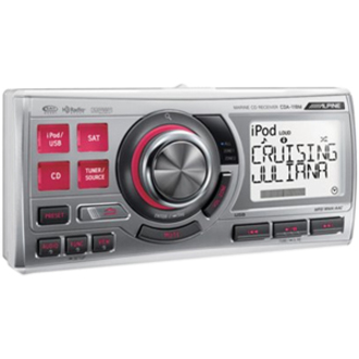 Alpine CDA-118M Waterproof 1.8 DIN Marine CD Receiver
