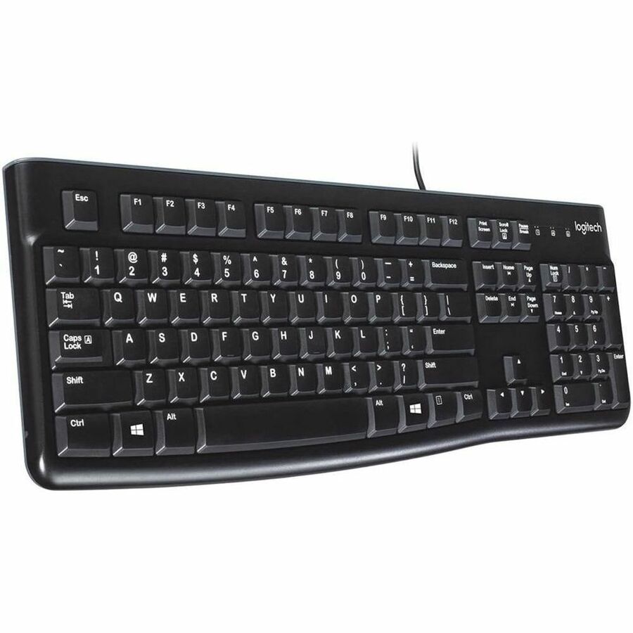 Logitech K120 Wired Keyboard for Windows, USB Plug-and-Play, Full-Size, Spill-Resistant, Curved Space Bar, Compatible with PC, Laptop (French Layout)