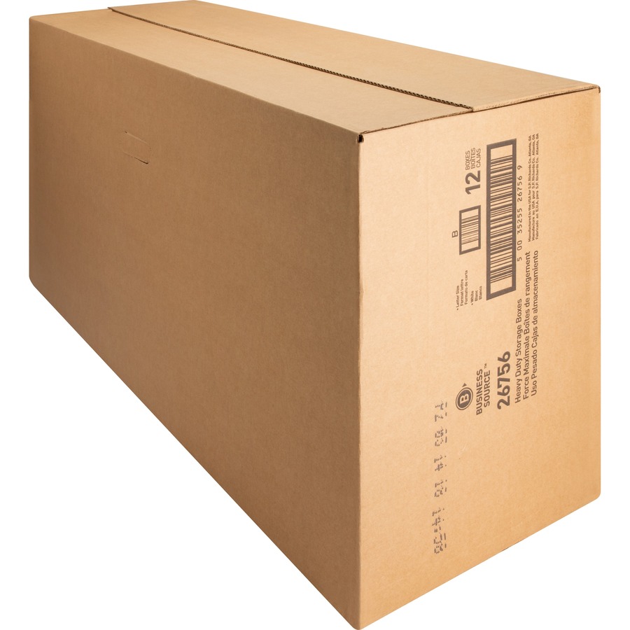 Picture of Business Source Heavy Duty Letter Size Storage Box