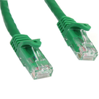 StarTech 100ft CAT6 Ethernet Cable - Green Snagless Gigabit - 100W PoE UTP 250Mhz Category 6 Patch Cord UL Certified Wiring/TIA