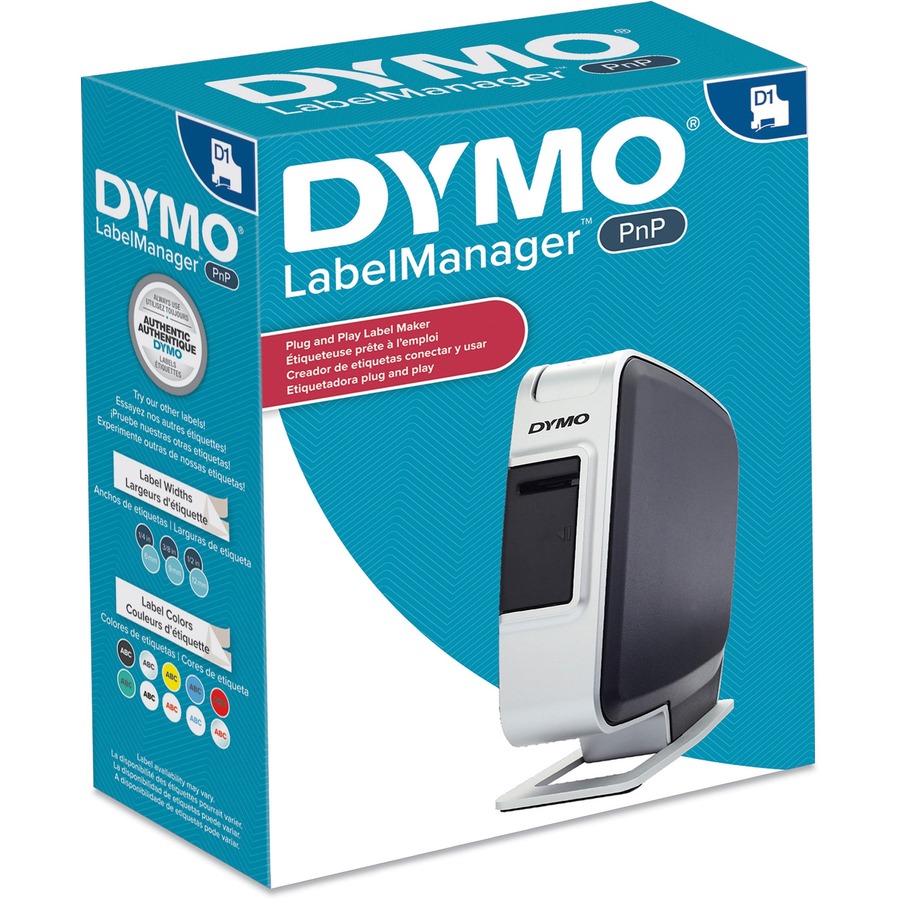 Dymo LabelManager Thermal Transfer Printer - Label Print - Battery Included - With Cutter - Black, Silver