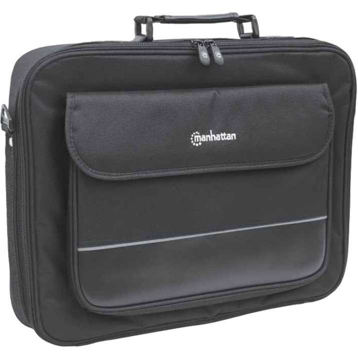 Manhattan Empire II 17" Laptop Briefcase, Black - Top Load, Fits Most Widescreens Up To 17"