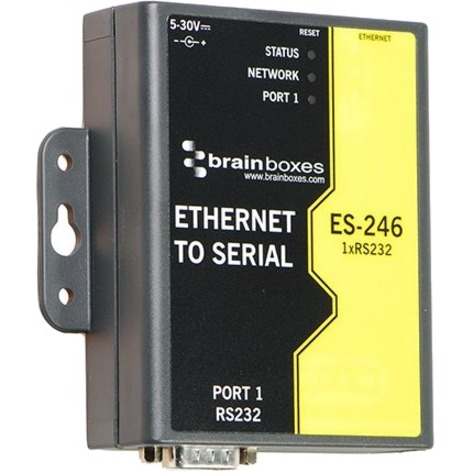 Brainboxes 1 Port RS232 Ethernet to Serial Adapter