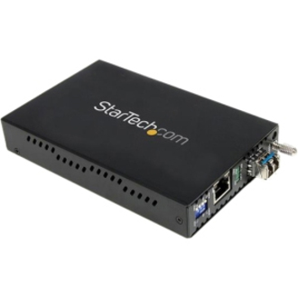 StarTech 1000 Mbps Gigabit Single Mode Fiber Media Converter LC 40 km, TAA
