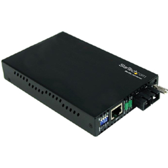 StarTech Gigabit Ethernet Single Mode Fiber Media Converter SC 40 km, 1000 Mbps, TAA