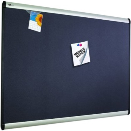 Quartet Prestige Plus Magnetic Fabric Bulletin Board, 4' x 3'