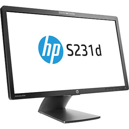HP Elite S231d 23" Class Webcam Full HD LCD Monitor - 16:9 - Black