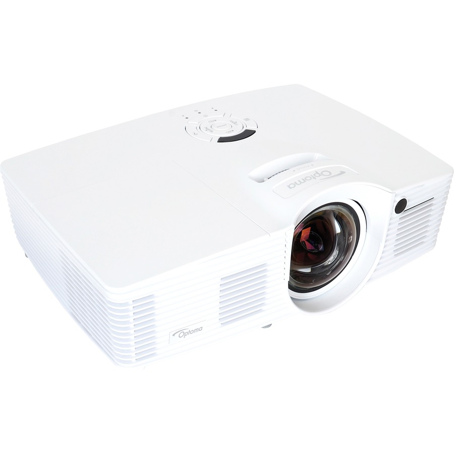 Optoma EH200ST Full 3D 1080p 3000 Lumen DLP Short Throw Projector with 20,000:1 Contrast Ratio and MHL Enabled
