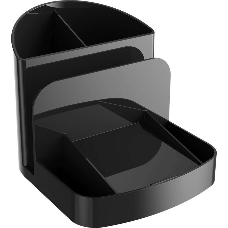 The Fanatic Group Wingate Black Leather Desk Caddy