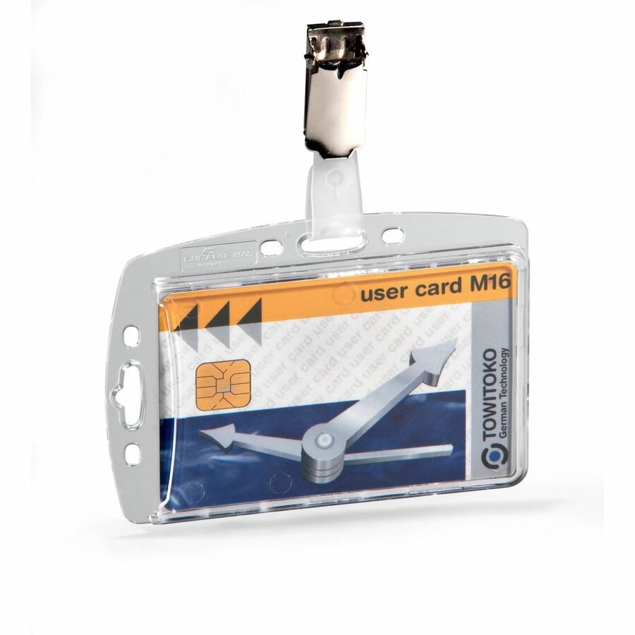 DURABLE Rotating Strap Clip ID Card Holder