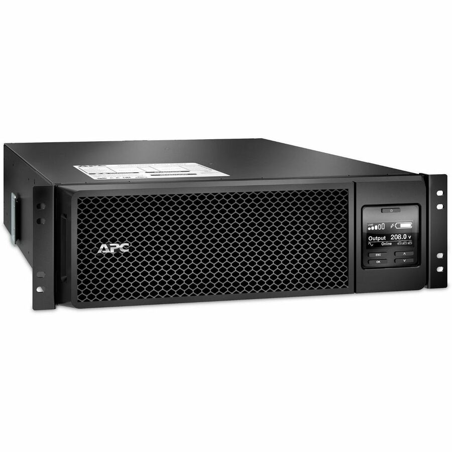 APC Smart-UPS On-Line, 5.4kVA, Rackmount 3U, 208V, 2x L6-20R+2x L6-30R NEMA outlets, Network Card+SmartSlot, Extended runtime, W/ rail kit