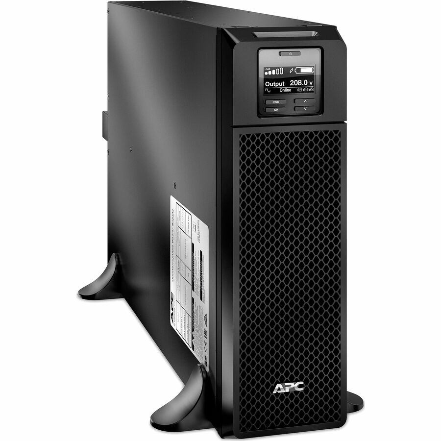 APC Smart-UPS On-Line, 5.4kVA, Tower, 208V, 2x L6-20R+2x L6-30R NEMA outlets, Network Card+SmartSlot, Extended runtime, W/O rail kit