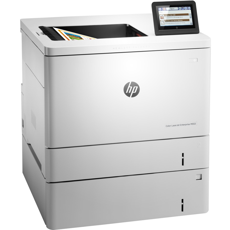 HP LaserJet M553x Desktop Laser Printer - Color