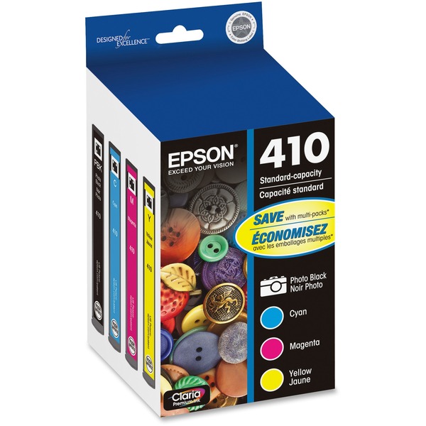 EPSON 410 Photo Black and Color Ink Cartridges Value Pack (T410520-S)