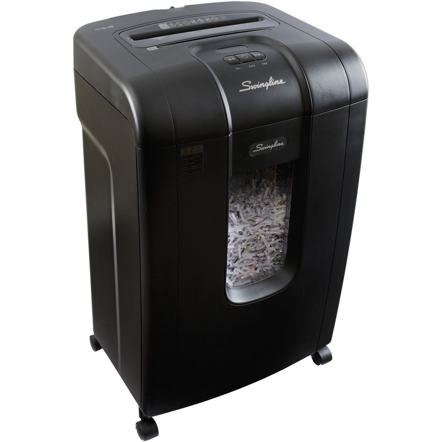 West Coast Office Supplies :: Technology :: Shredders & Accessories ::  Shredders :: Cross-Cut/Confetti-Cut Shredders :: Swingline SX19-09 Paper  Shredder - Cross Cut - 19 Per Pass - for shredding Paper, Paper