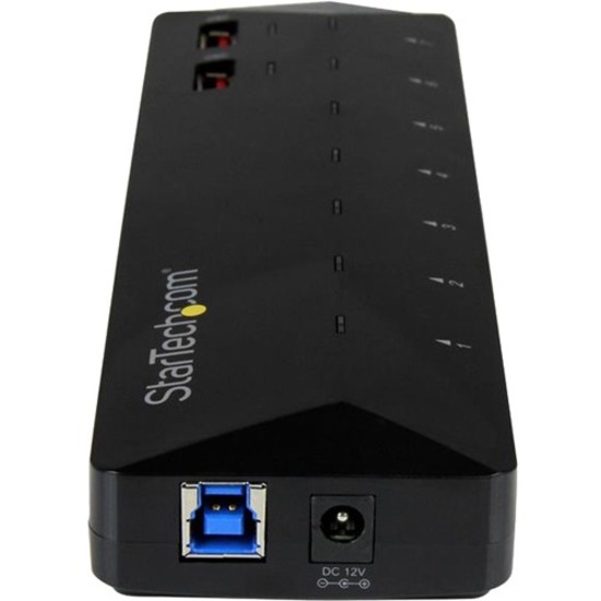 StarTech 7-Port USB 3.0 Hub plus Dedicated Charging Ports - 2 x 2.4A Ports - Desktop USB Hub and Fast-Charging Station