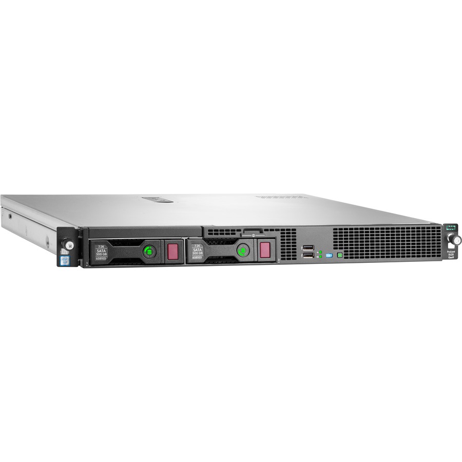 HPE ProLiant DL20 G9 1U Rack Server - 1 x Intel Xeon E3-1220 v5 3 GHz - 8 GB RAM - Serial ATA/600 Controller