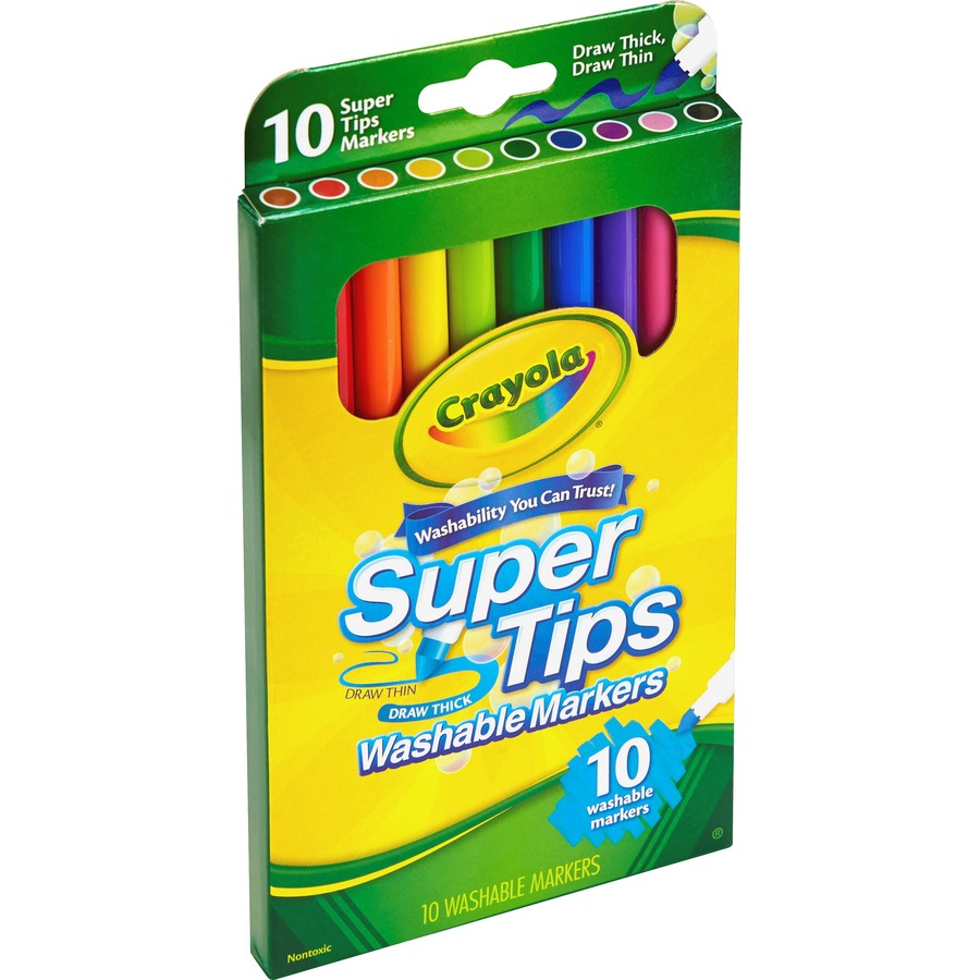 Crayola Super Tips 10-color Washable Markers