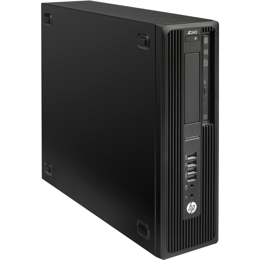 HP Z240 Workstation - 1 x Intel Xeon Quad-core (4 Core) E3-1240 v5 3.50 GHz - 16 GB DDR4 SDRAM RAM - 1 TB HDD - 256 GB SSD - Small Form Factor - Black