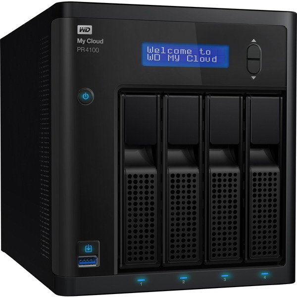 WD 8TB Network Attached Storage My Cloud PR4100 Pro NAS (WDBNFA0080KBK-NESN)