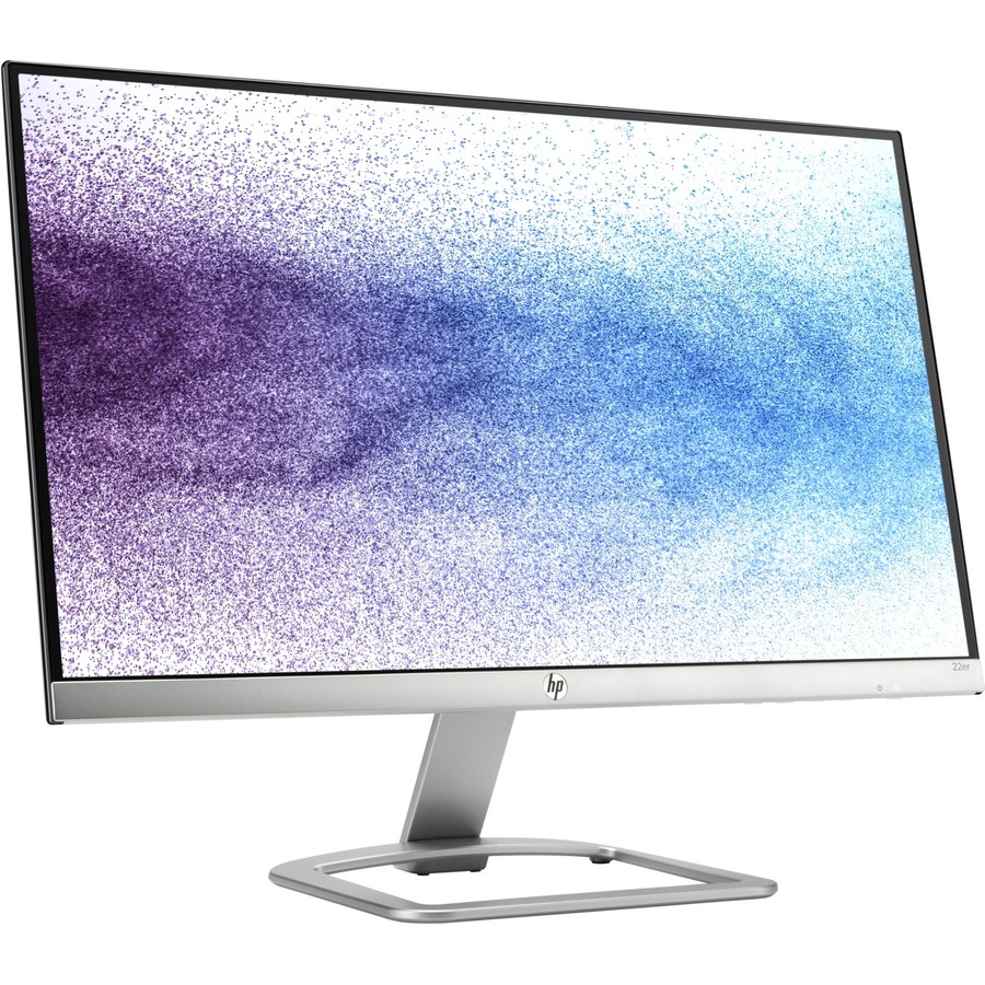 HP 22er Full HD LCD Monitor - 16:9 - Natural Silver, Blizzard White