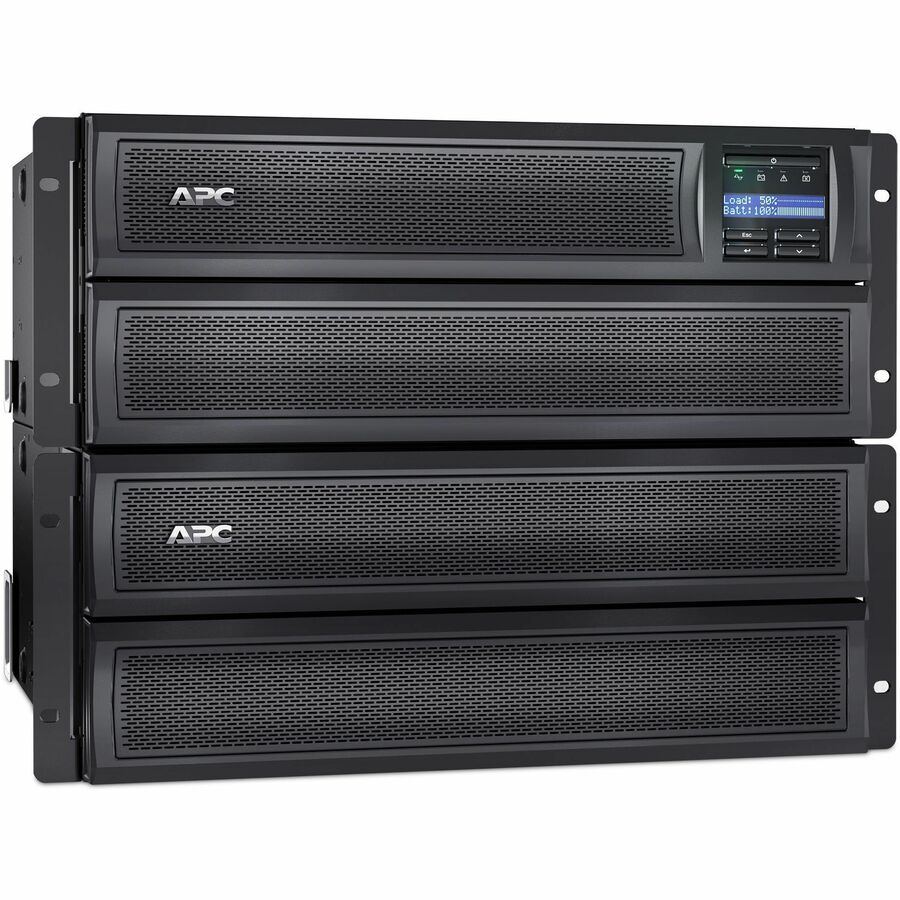 APC Smart-UPS X, Line Interactive, 2200VA, Rack/tower convertible 4U, 208V-230V, 8x C13+2x C19 IEC, Network card, Extended runtime, Short depth